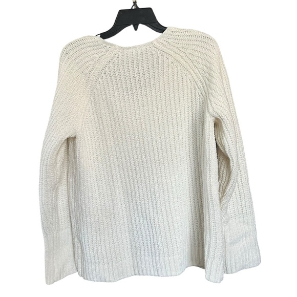 Luck Brand Women's Vanilla V-Neck Chenille Sweater - Picture 5 of 7